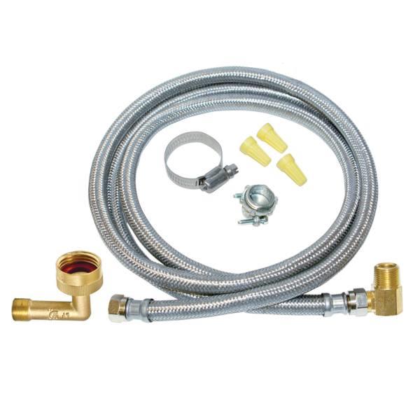 Eastman Dishwasher Installation Kit, 12 Ft. 3/8" Hose And Adapters HD