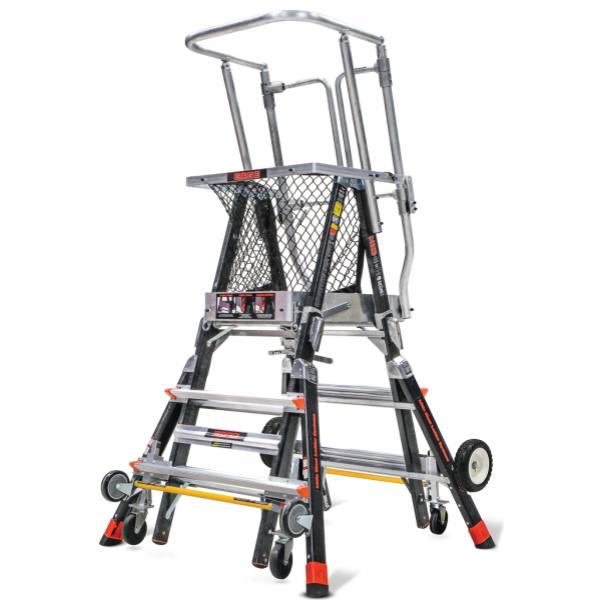 Little Giant Ladders Cage Model 5 Ft. To 9 Ft. Iaa Fg With Wheel Lift