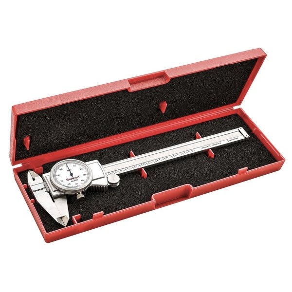 Starrett Dial Caliper, 6" With Fitted Case