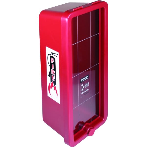 Cato 10 Lb Plastic Fire Extinguisher Cabinet (Red)