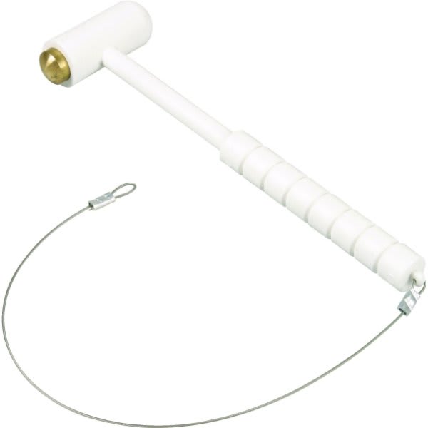 Cato 2.5 In Polypropylene Fire Extinguisher Cabinet Hammer W/ Mounting Hardware (White)