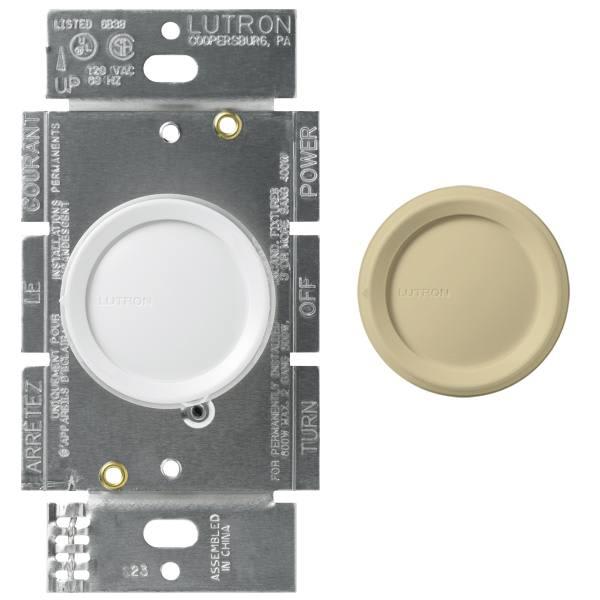 Lutron Rotary Replacement Dimmer Knob (Ivory) HD Supply