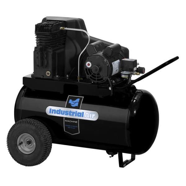Industrial Air 1.9 Hp 20 Gallon Horz In-Line Cast Iron Pump Compressor