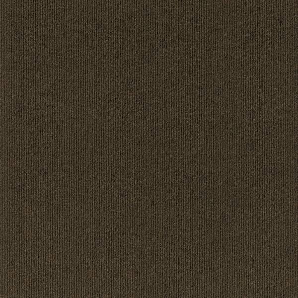Foss Floors Premium Self-Stick Ridgeline Mocha Carpet Tiles, Case Of 15