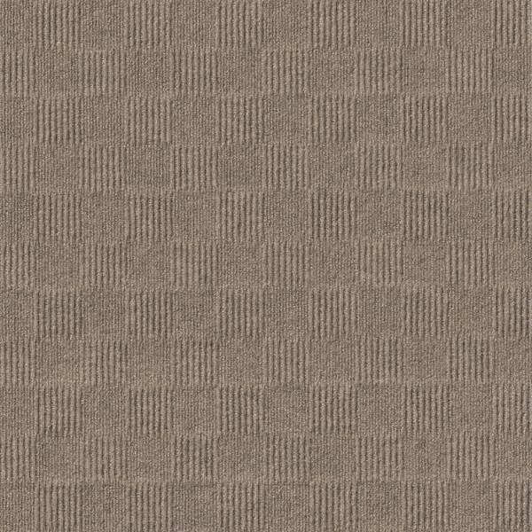 Foss Floors Premium Self-Stick Crochet Chestnut Carpet Tiles, Case Of 15