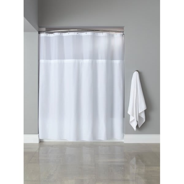 Hookless Madison Shower Curtain 71 X 77 Quot White Case Of 12