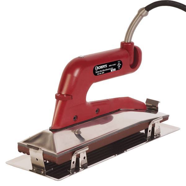 Roberts Deluxe Heat Bond Carpet Iron With Non-Stick, Grooved Base