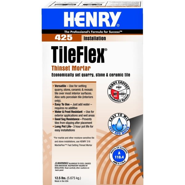 Henry 12.5 Pound Tileflex Thinset Mortar 425