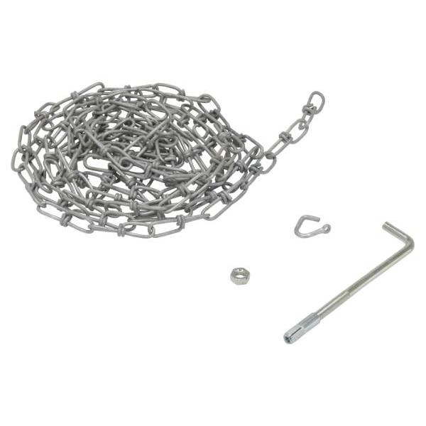 Vestil #2 Double Loop Coil Chain With Hanger, Package Of 3
