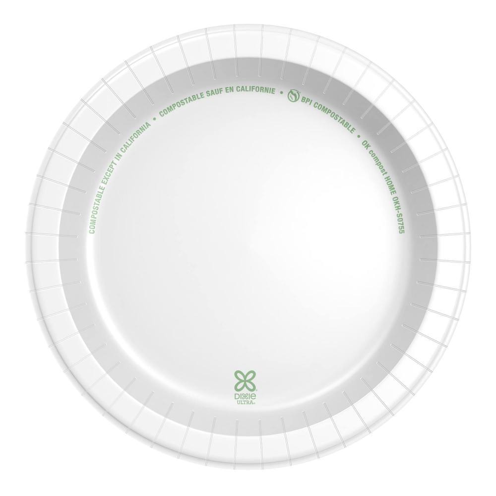 Dixie® Ultra® 8.5 In. Heavyweight White Paper Plates, 500/Case
