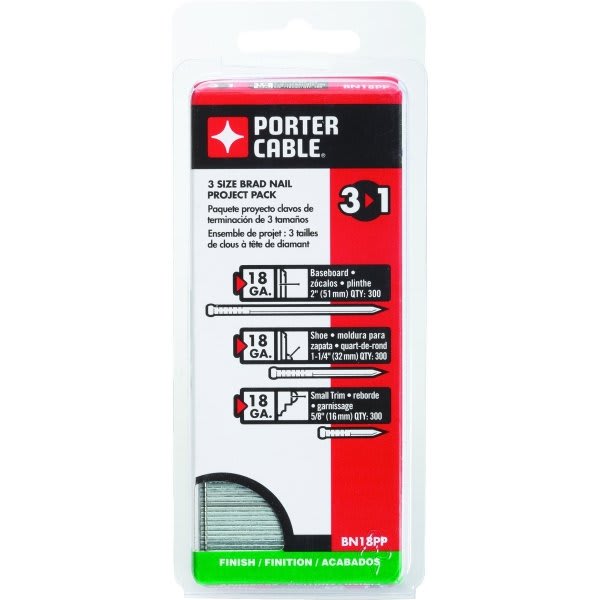 Porter-Cable 18-Gauge Brad Nail Project Pack