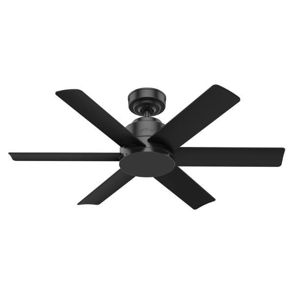 Hunter® Kennicott 44 In Outdoor Ceiling Fan W/ 3-Speed Wall Control (Matte Black)