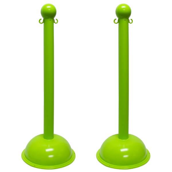 Mr. Chain Safety Green Heavy Duty Stanchion Package Of 2