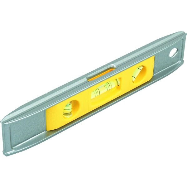 Stanley® 9" Magnetic Torpedo Level, Cast Aluminum, Pipe Groove, Magnetic Edge