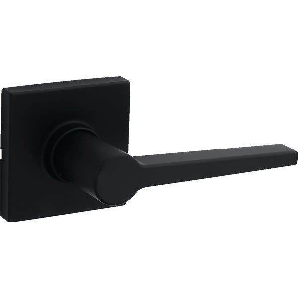 Kwikset Daylon Hall/Closet Passage Door Lever in Matte Black