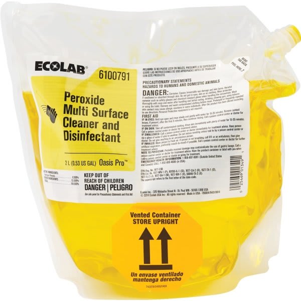 Ecolab® Scrub Free Bathroom Cleaner & Disinfectant, 2 Liter, Case Of 2