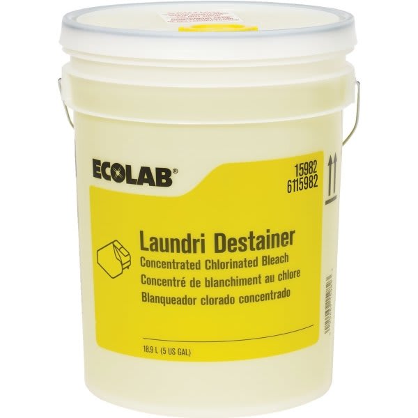 Ecolab® Liquid Laundry Chlorine Bleach 2.5 Gallon HD Supply
