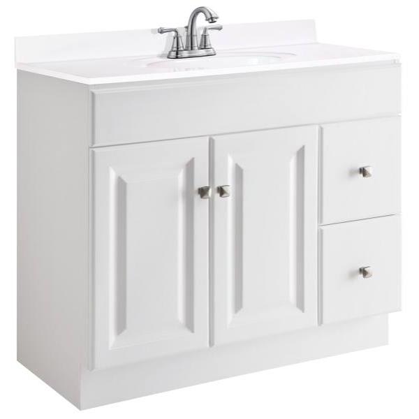 Design House® Wyndham 36 In. W X 18 In. D Unassembled Vanity Cabinet Only, White