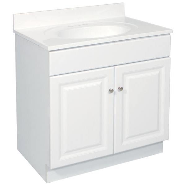 Design House® Wyndham 30 In. W X 18 In. D Unassembled Vanity Cabinet Only White