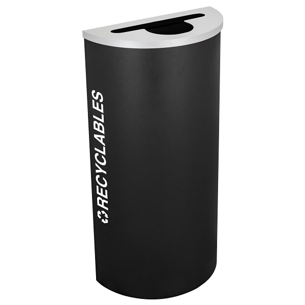 Kaleidoscope Half Round Recycling Receptacle Rc-Kdhr-R Blx