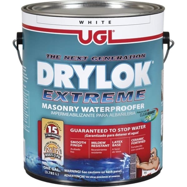 Ugl 1 Gallon Drylok Extreme Masonry Waterproofer, White, Case Of 2
