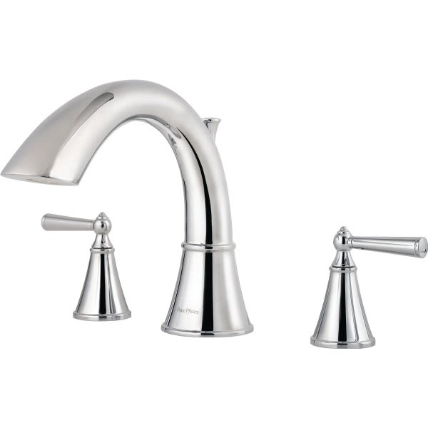 Pfister® Saxton™ Roman Tub Trim, 18 Gpm, 2-Handles, Polished Chrome
