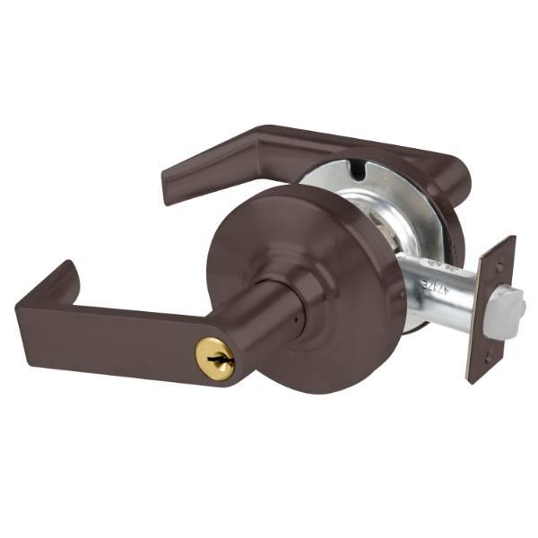 Schlage Alx Classroom Lockset, S123 Keyway, Oil Rub Bronze, Non-Handed