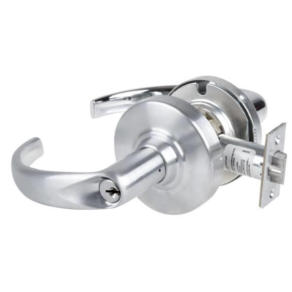 Schlage Alx Storeroom Lockset, Lfic Housing, Satin Chrome, Nonhanded