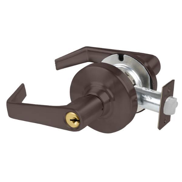 Schlage Alx Office Lockset, Saturn, S123 Keyway, Oil Rub Bronze, Non-Handed