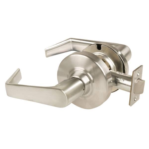 Schlage Alx Passage Lockset, Athens Lever, Keyless, Satin Chrome, Non
