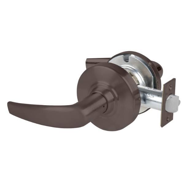 Schlage Alx Passage Lockset, Athens Lever, Keyless, Oil Rub Bronze, Non-Handed