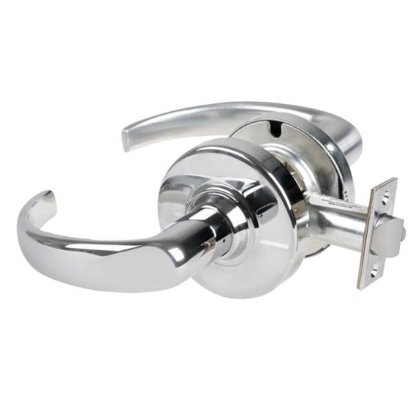 Schlage Alx Privacy Lockset, Saturn Lever, Keyless, Bright Chrome, Non