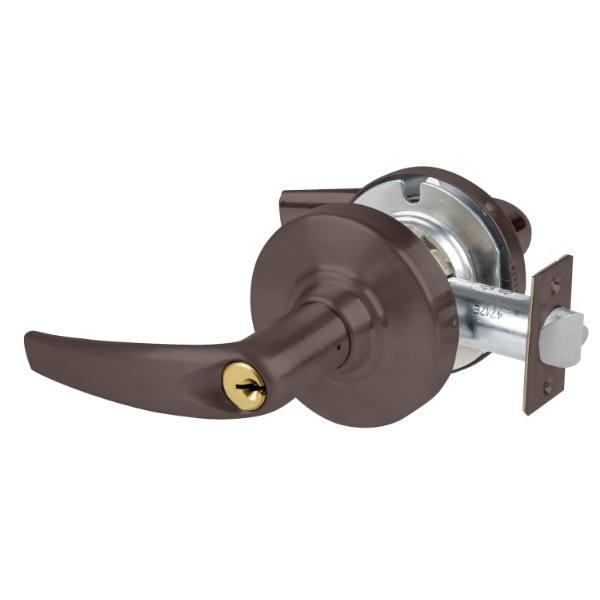 Schlage Alx Storeroom Lockset, Athens, S123 Keyway, Oil Rub Bronze, Non-Handed