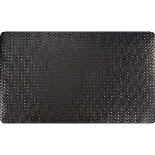 Apache Mills Diamond Star 2 X 3 Ft. Anti-Fatigue Mat (Black)