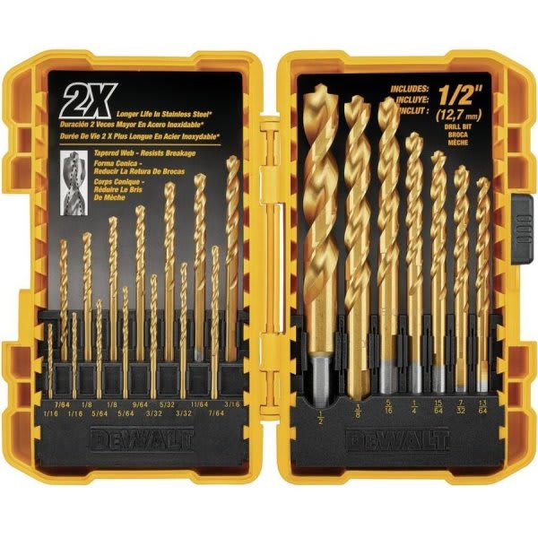 Dewalt 21-Piece Titanium Pilot Point Drill Bit Set
