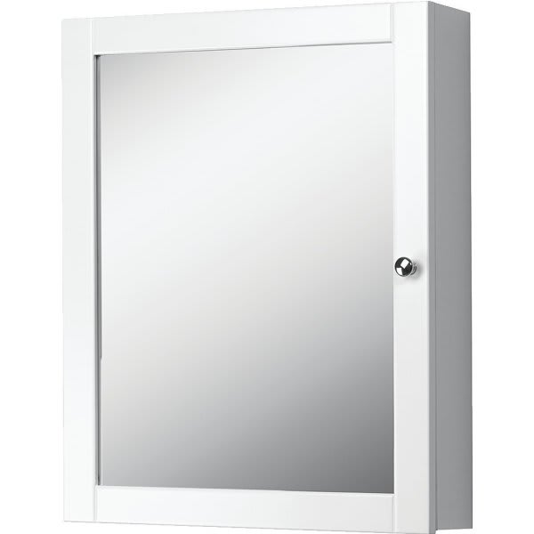 16W x 20"H Recessed Beveled Edge Mirrored Medicine With