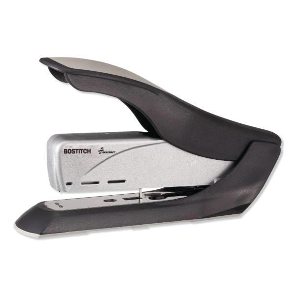 Skilcraft Heavy-Duty Spring-Power Desktop Stapler, 65-Sheet, Black/Silver