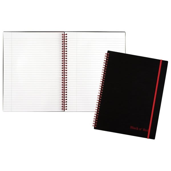 Black N' Red™ 11 X 8-1/2 In. Twin Wire Notebook (White)