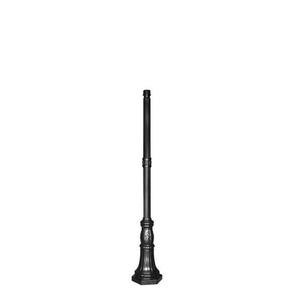 Gama Sonic® 6.5 Feet Commercial Pole - 3 Inch Diameter, Black Powder Resin