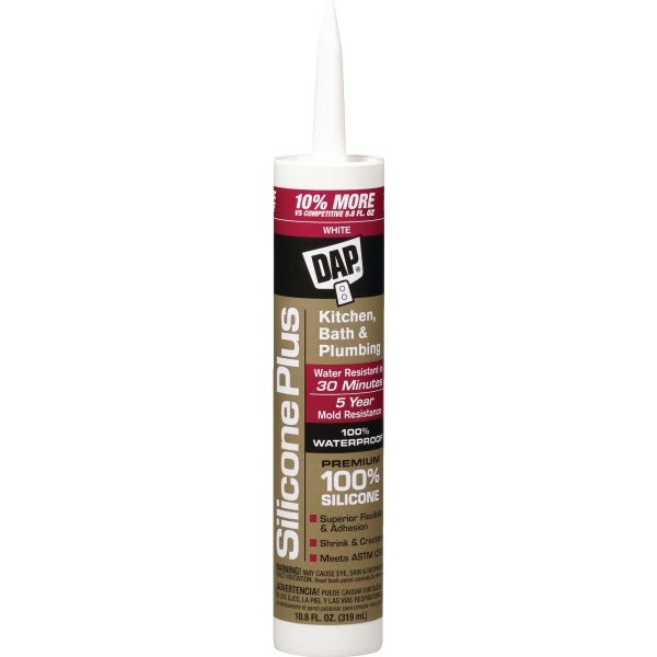 DAP 10 Oz Alex Fast Dry Caulk Plus Silicone (White) (12Count) HD Supply