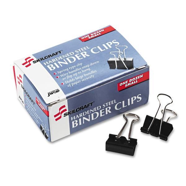 Skilcraft Binder Clip (Small) (12-Pack)