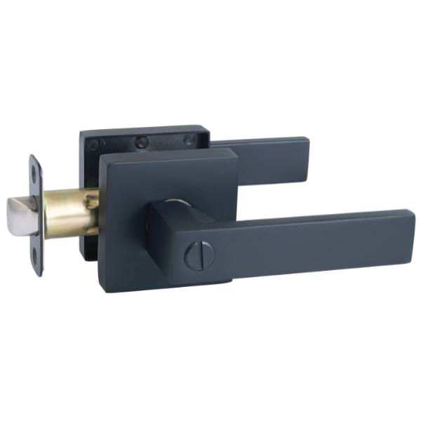 Design House Karsen Privacy Bed/Bath Door Lever In Matte Black