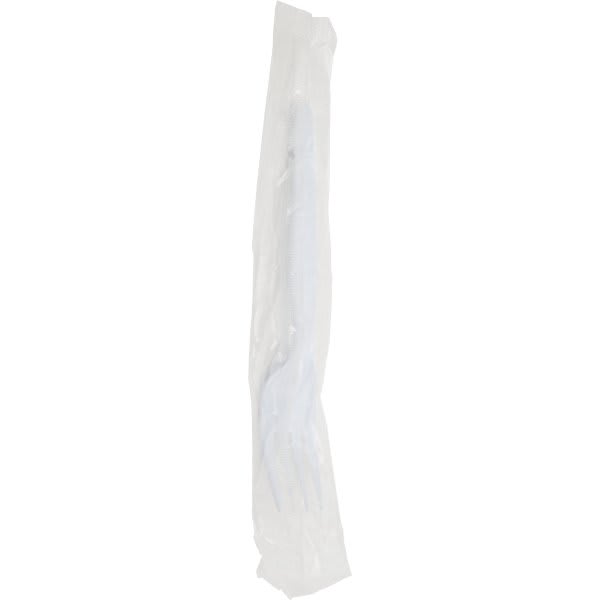 Dixie® Medium Weight Polystyrene Individually Wrapped Disposable Fork (1000/Box)