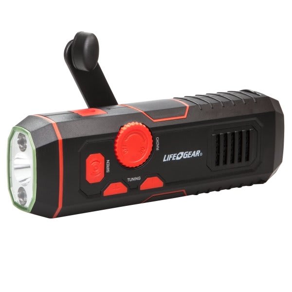 Life+gear® 100 Lumen, Storm Proof Crank Radio Light