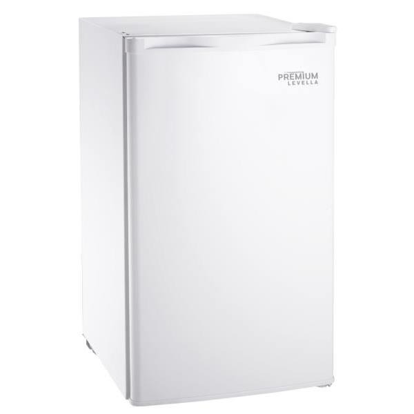 Premium Levella 3.2 Cu Ft Mini Fridge With Freezer Compartment In White