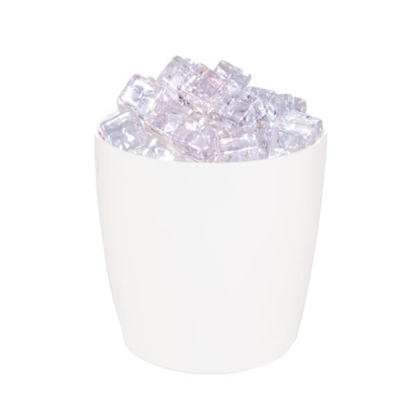 Hapco 3 Quart Square Ice Bucket, No Handles, Vanilla, Package Of 36