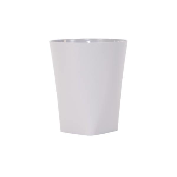 Hapco Certified Green Eco Contour 8 Quart Wastebasket, Greige, Case Of 12