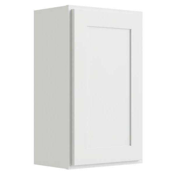Cnc Cabinetry 9" W X 30" H 1 Door Wall Cabinet, Luxor White