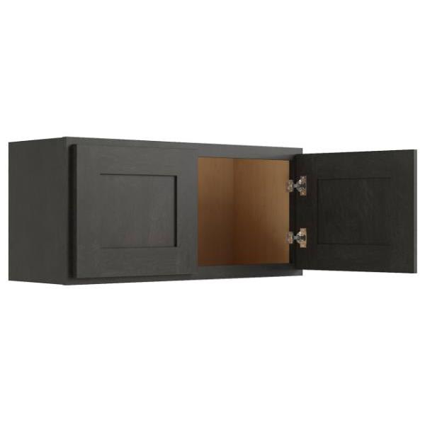 Cnc Cabinetry 33" W X 12" H Wall Cabinet, Luxor Smoky Grey