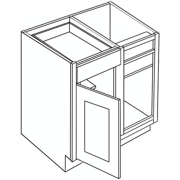 Cnc Cabinetry 42/45 Blind Base Cabinet (R), Country Oak